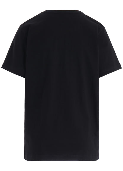 COTTON JERSEY LACE PRINT SHORT SLEEVE TEE
