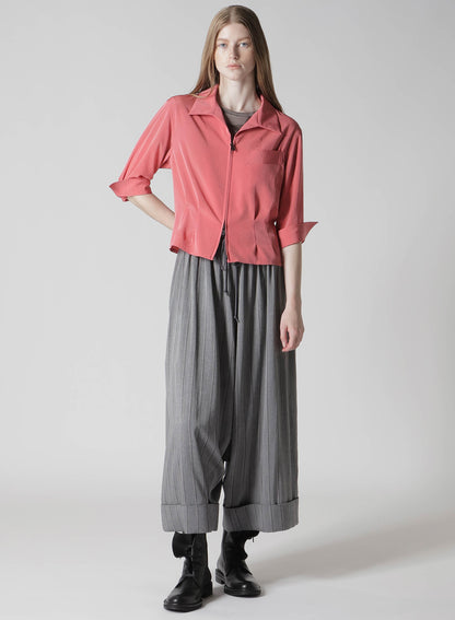 COTTON INTERLOCK NEWSPAPER PRINT SHORT SLEEVE TEE