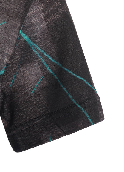 CELLULOSE NEWSPAPER PRINT SHORT SLEEVE TEE
