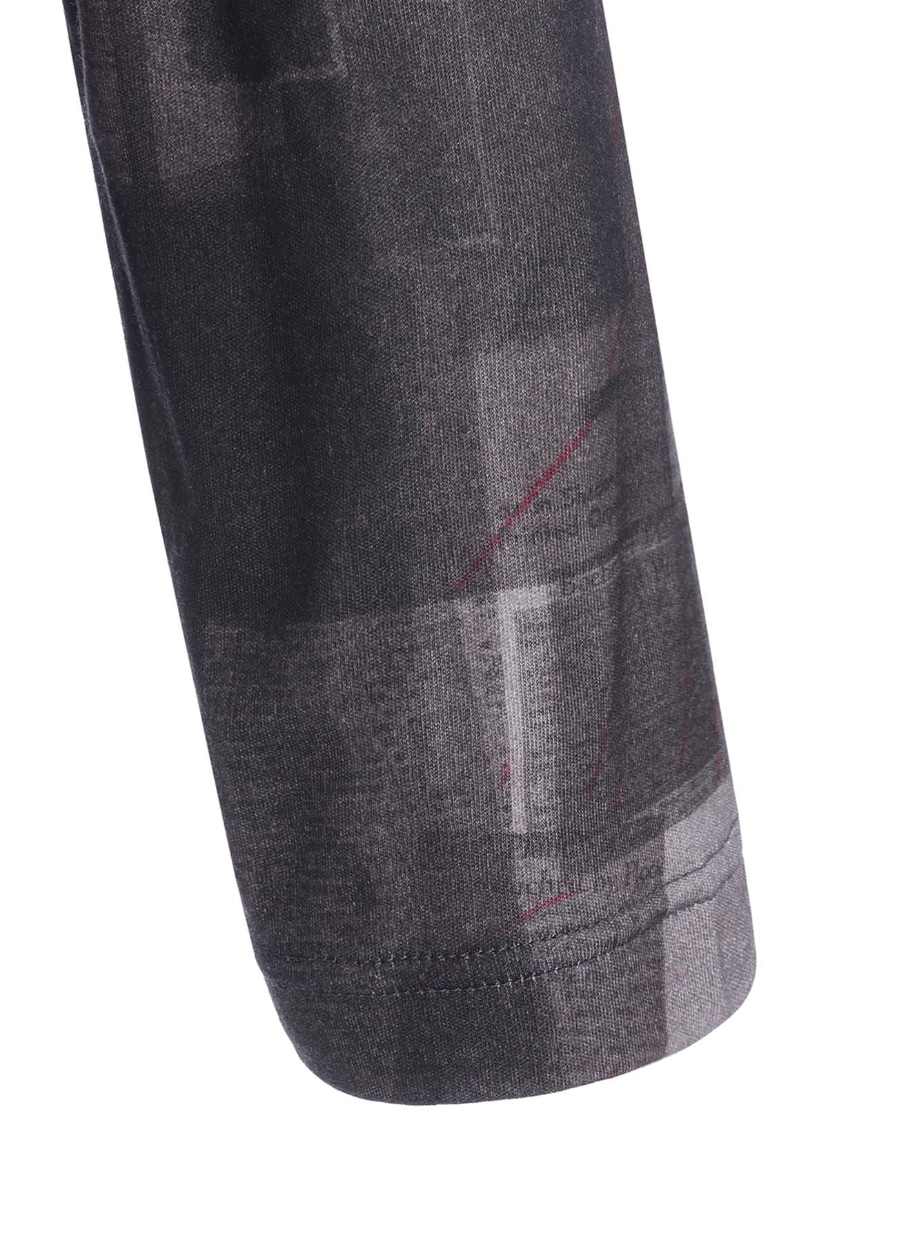 CELLULOSE NEWSPAPER PRINT LONG SLEEVE TEE