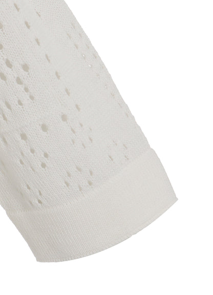 PATCHWORK LACE CROPPED CARDIGAN