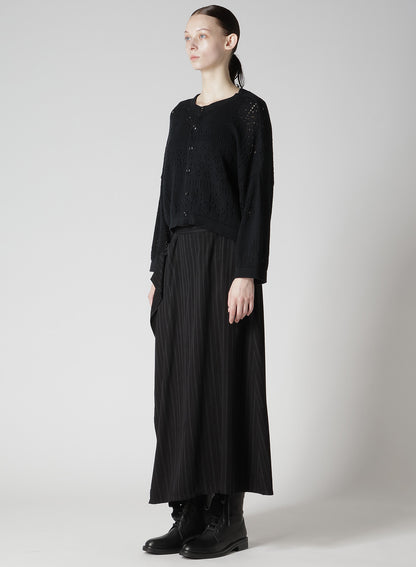 PATCHWORK LACE CROPPED CARDIGAN