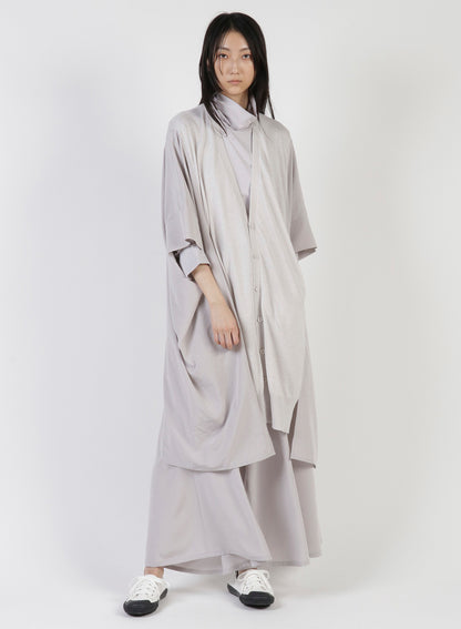 SMOCKING JQ GATHERED COLLAR PULLOVER