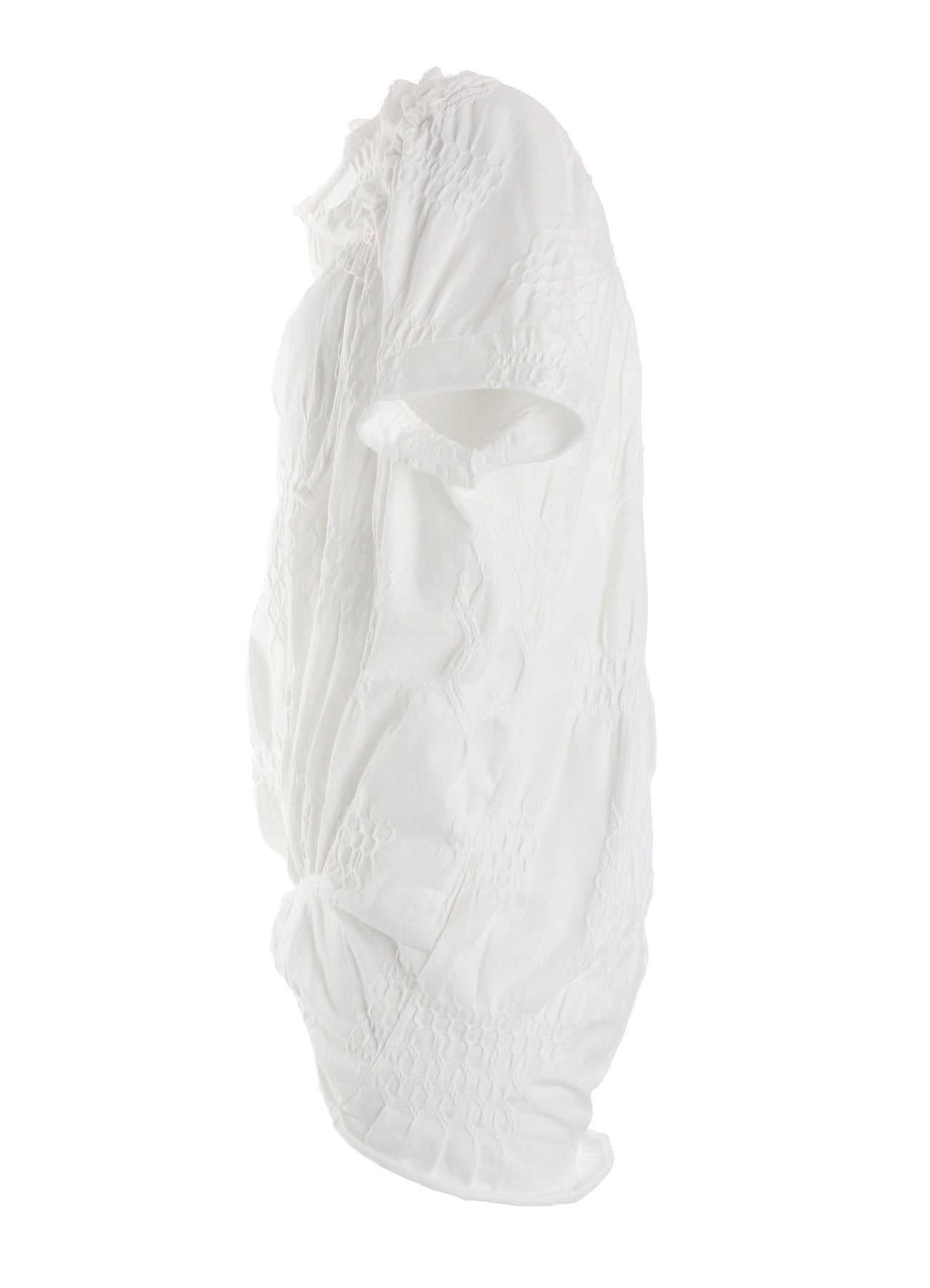 SMOCKING JQ GATHERED COLLAR PULLOVER