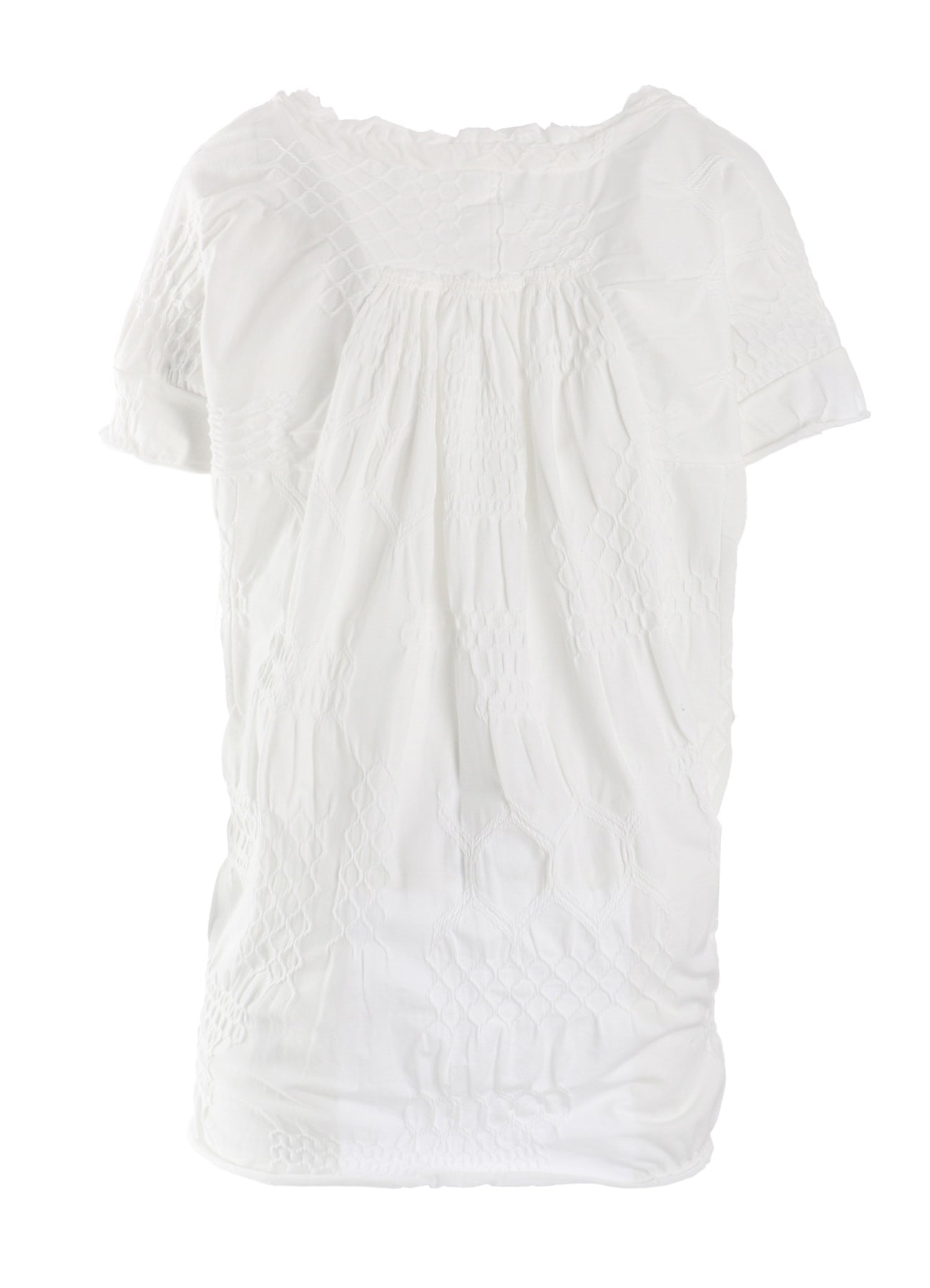 SMOCKING JQ GATHERED COLLAR PULLOVER