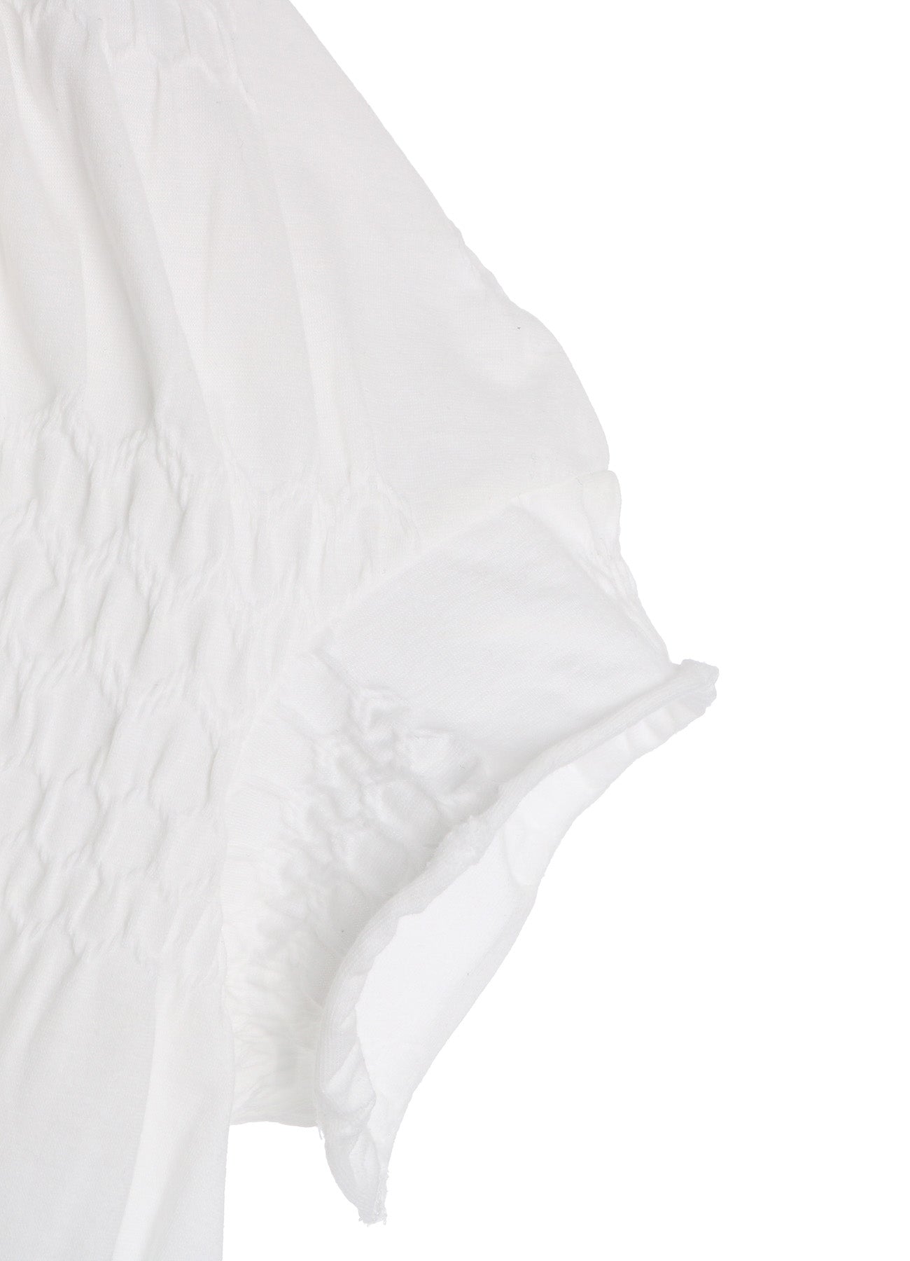 SMOCKING JQ GATHERED COLLAR PULLOVER