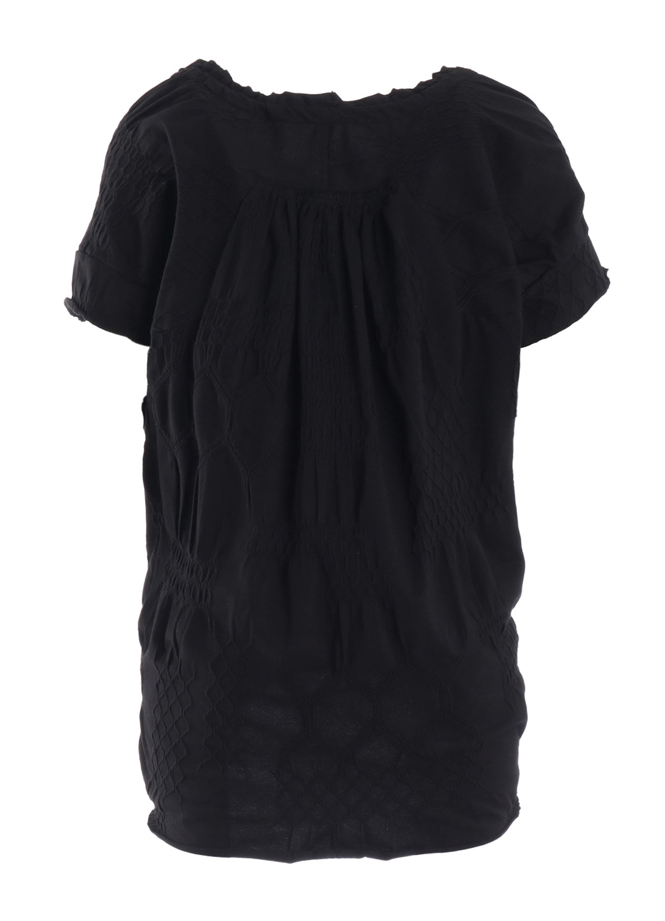 SMOCKING JQ GATHERED COLLAR PULLOVER