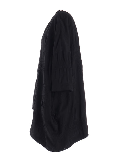 SMOCKING JQ ASYMMETRIC 3/4 SLEEVE TEE