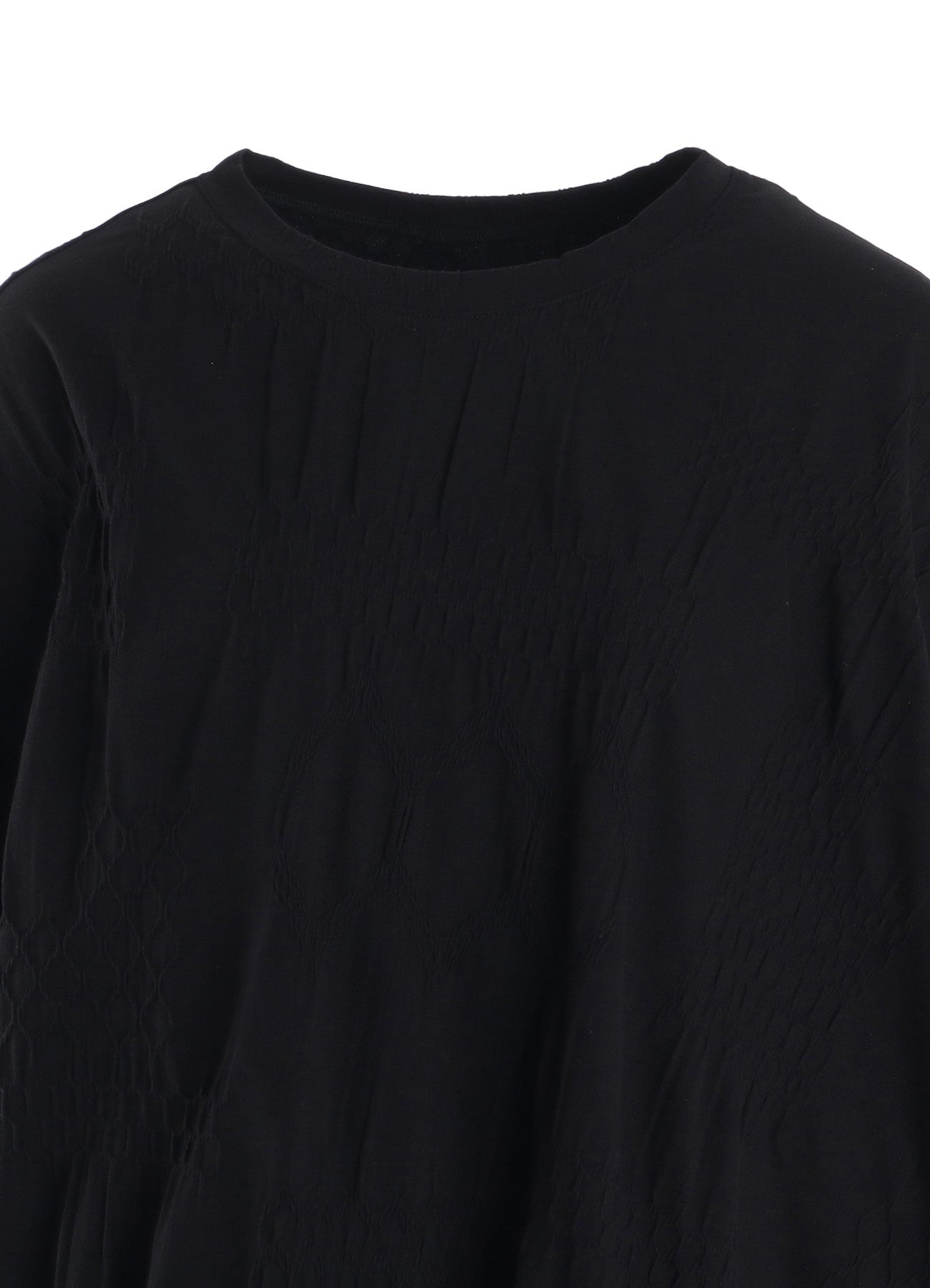 SMOCKING JQ ASYMMETRIC 3/4 SLEEVE TEE