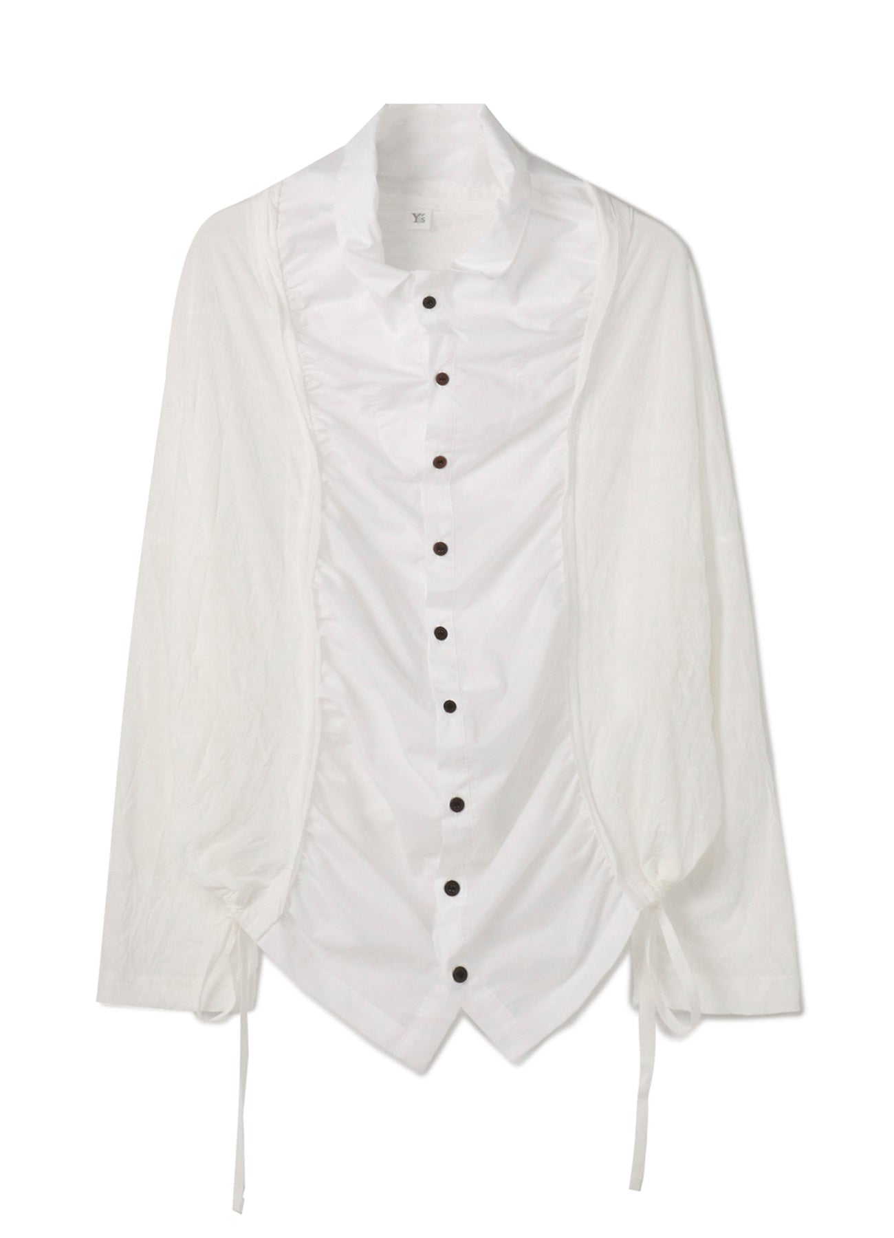 FRENCHTERRY HAND STITCH BACK ZIP PULLOVER