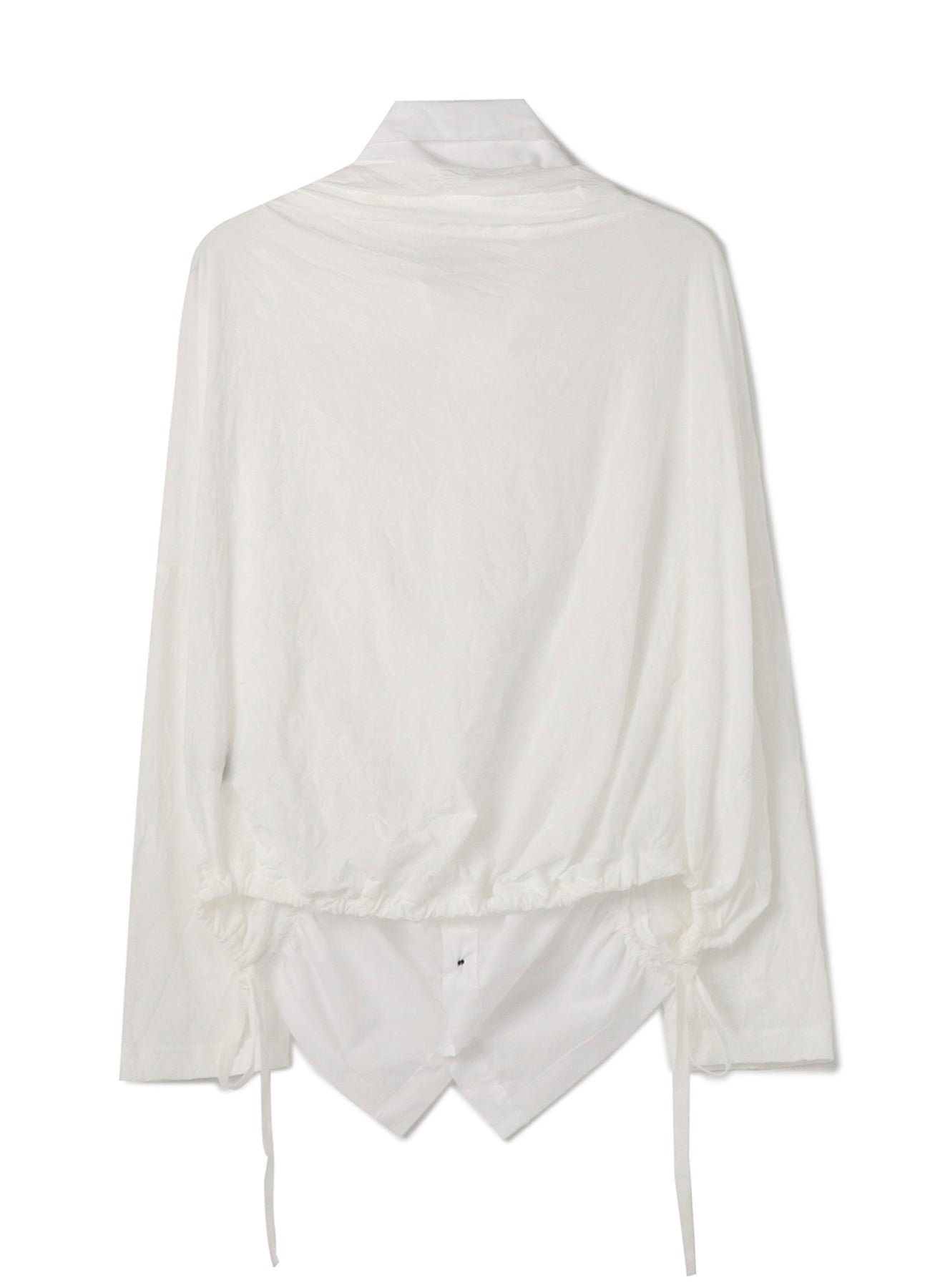 FRENCHTERRY HAND STITCH BACK ZIP PULLOVER