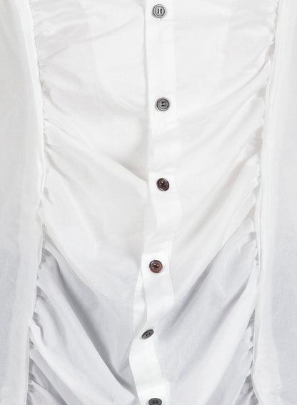 FRENCHTERRY HAND STITCH BACK ZIP PULLOVER