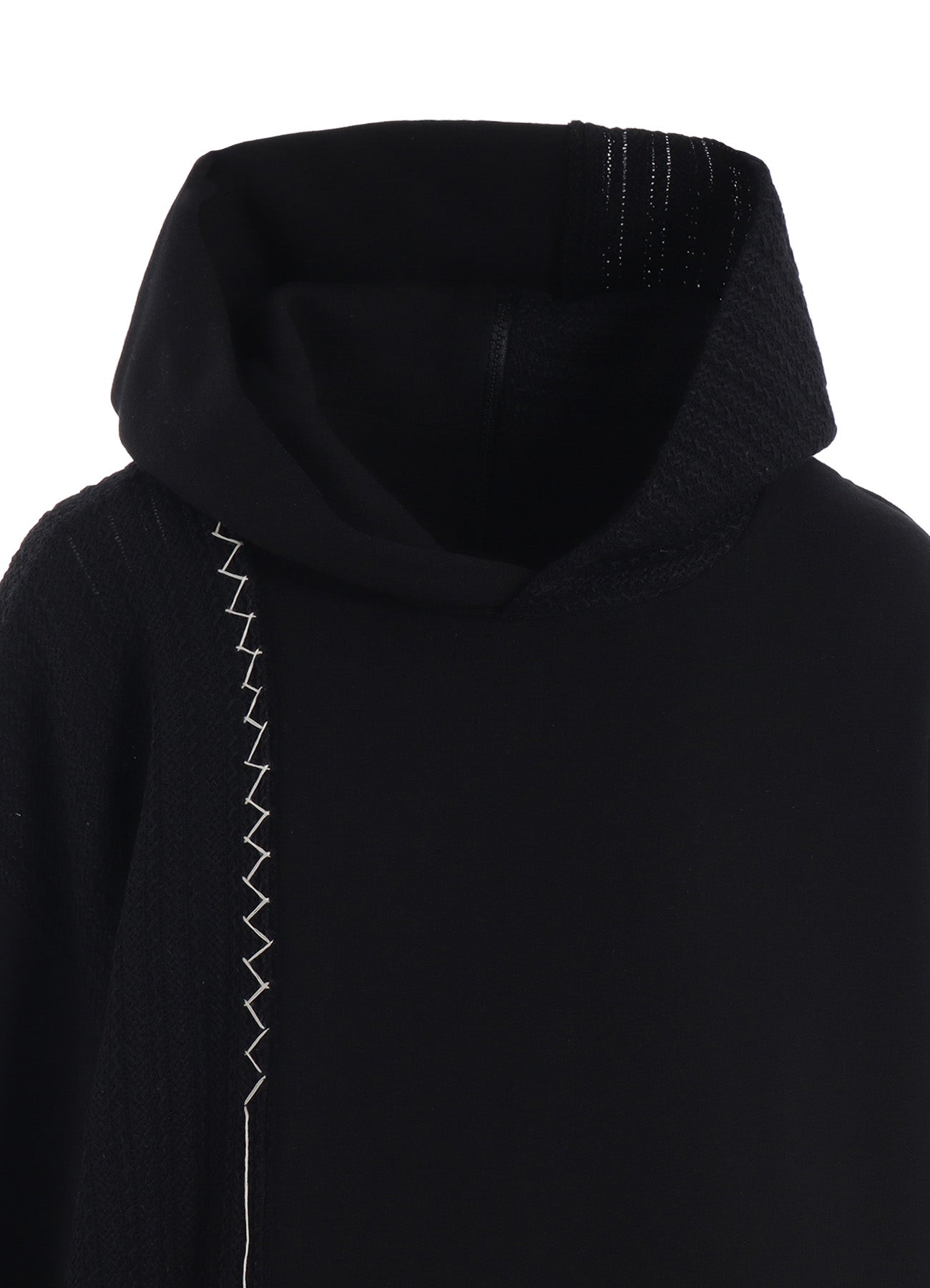 FRENCHTERRY HAND STITCH BACK ZIP PULLOVER