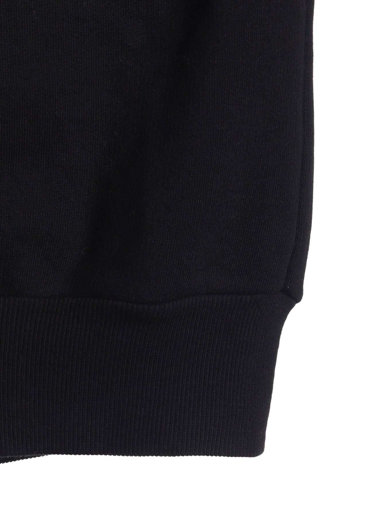 FRENCHTERRY HAND STITCH BACK ZIP PULLOVER