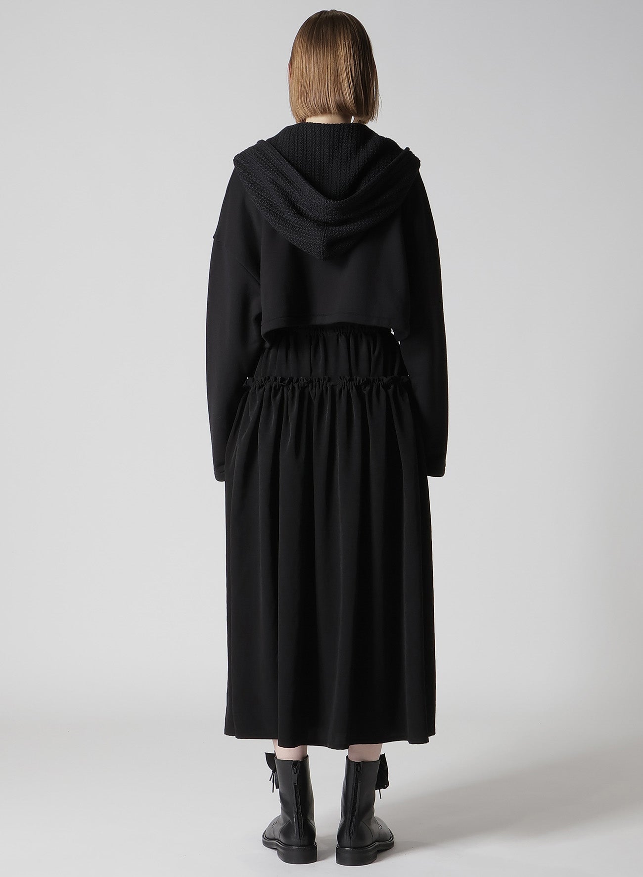 FRENCHTERRY HAND STITCH HOODED CARDIGAN