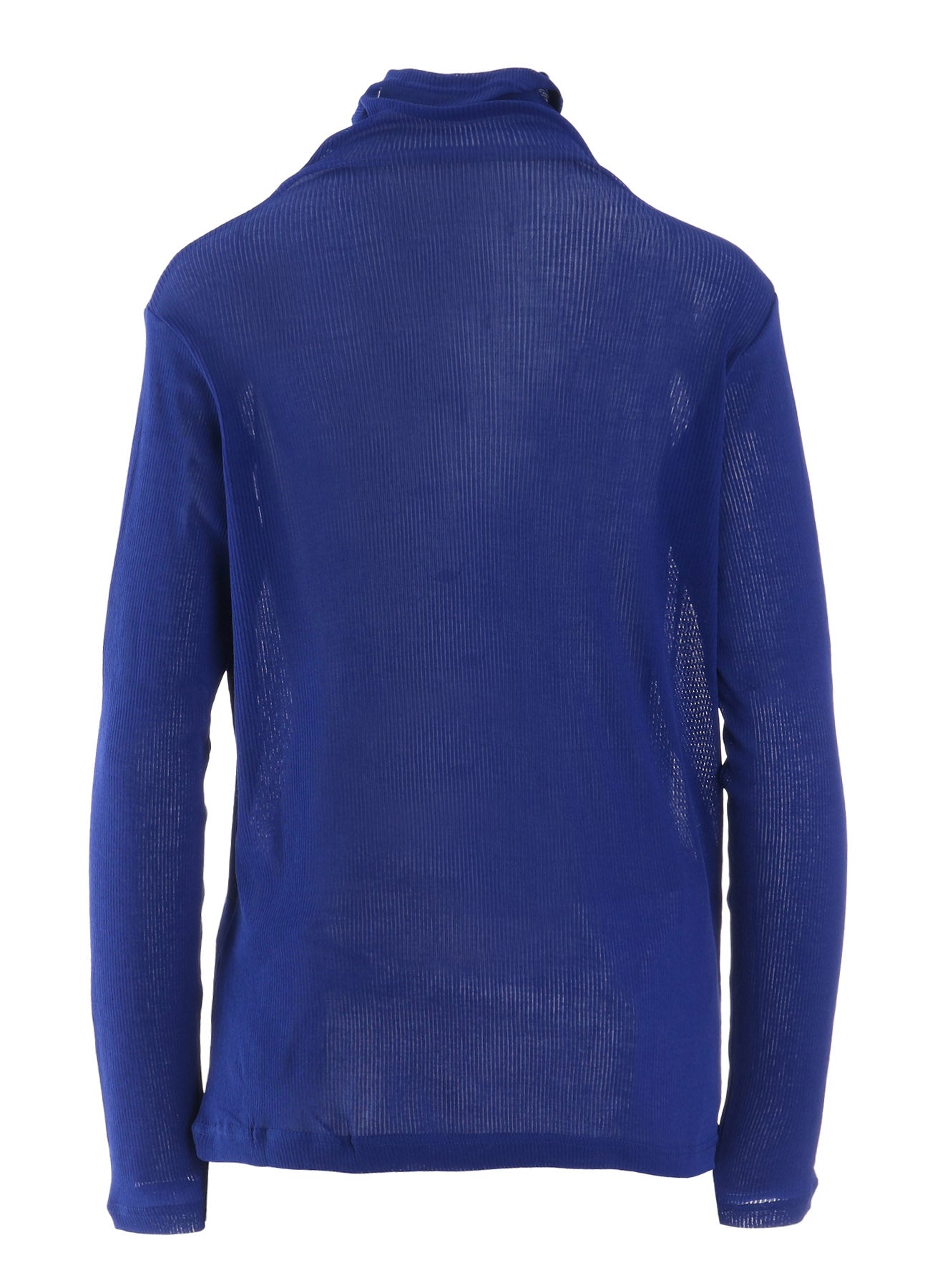 MERCERIZED RIB HIGH NECK LONG SLEEVE TEE