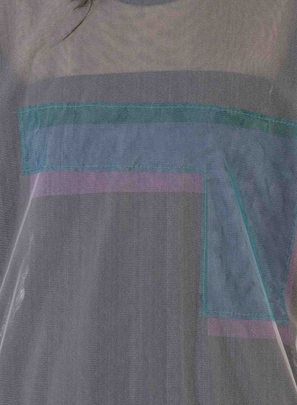 MERCERIZED RIB HIGH NECK LONG SLEEVE TEE