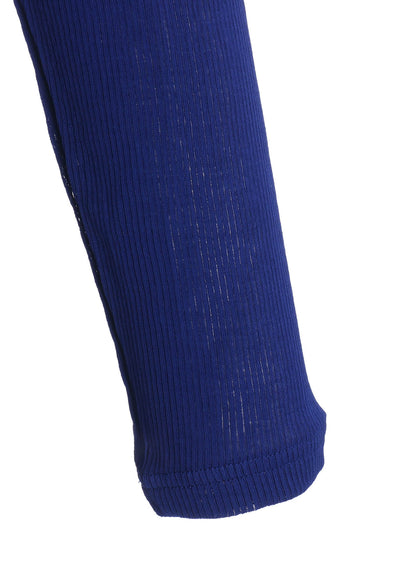 MERCERIZED RIB ASYMMETRIC COLLAR LONG CARDIGAN