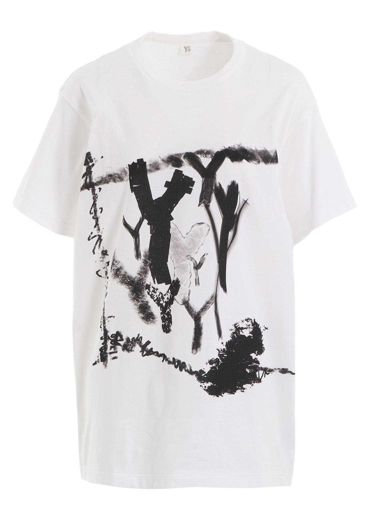 "Y" PIGMENT-PRINT HALF-SLEEVE TEE