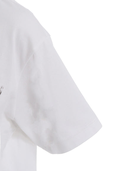 "Y" PIGMENT-PRINT HALF-SLEEVE TEE