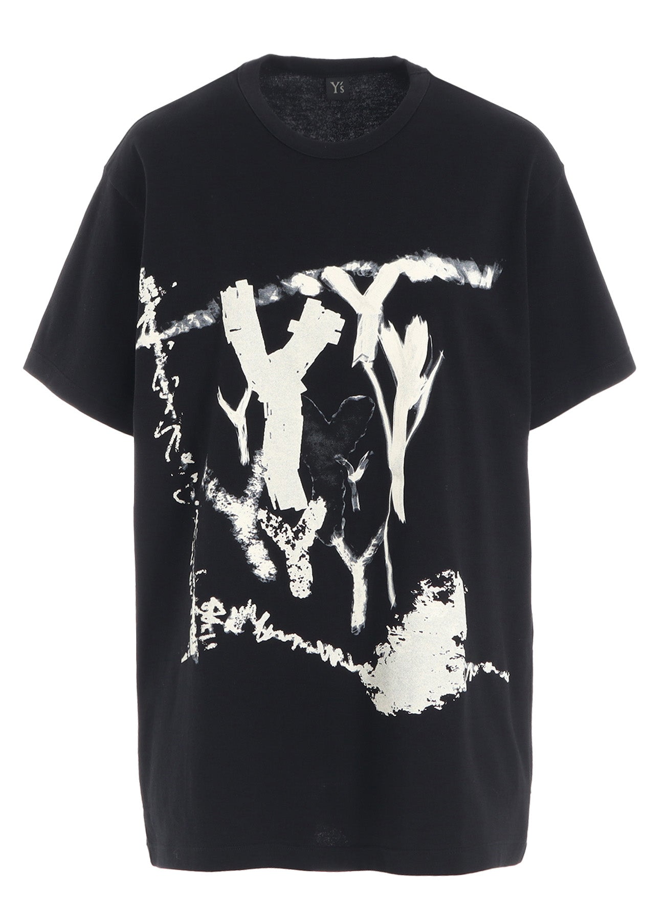 "Y" PIGMENT-PRINT HALF-SLEEVE TEE