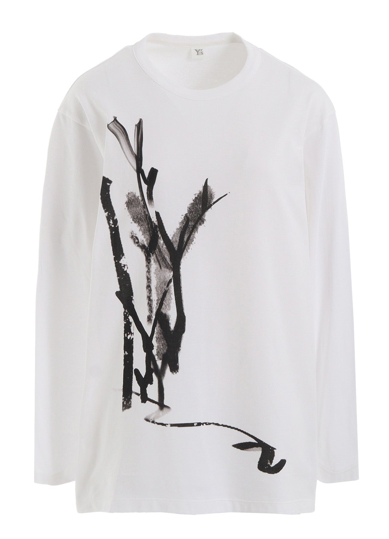 "Y" PIGMENT-PRINT LONG-SLEEVE TEE