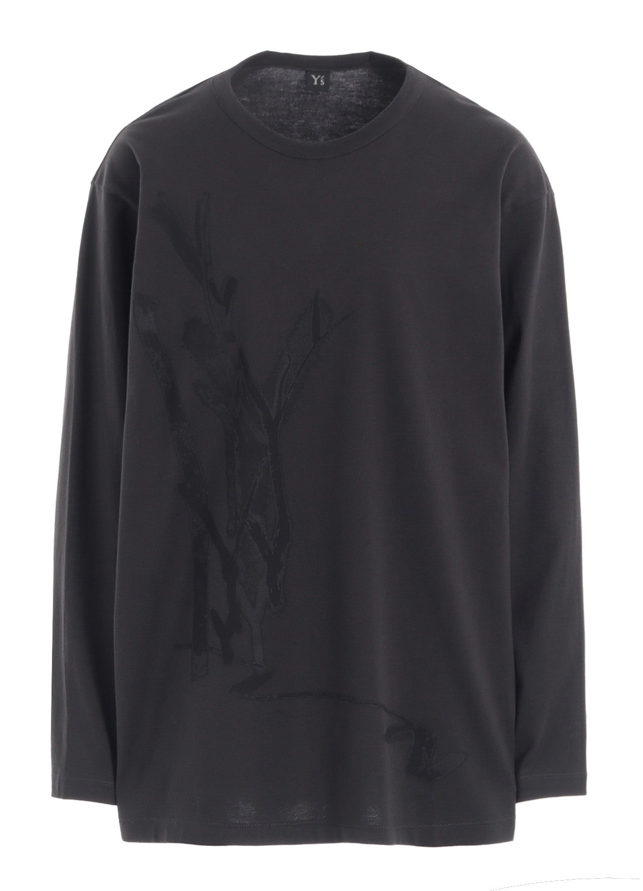 "Y" PIGMENT-PRINT LONG-SLEEVE TEE