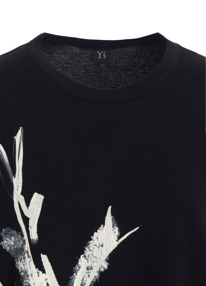 "Y" PIGMENT-PRINT LONG-SLEEVE TEE