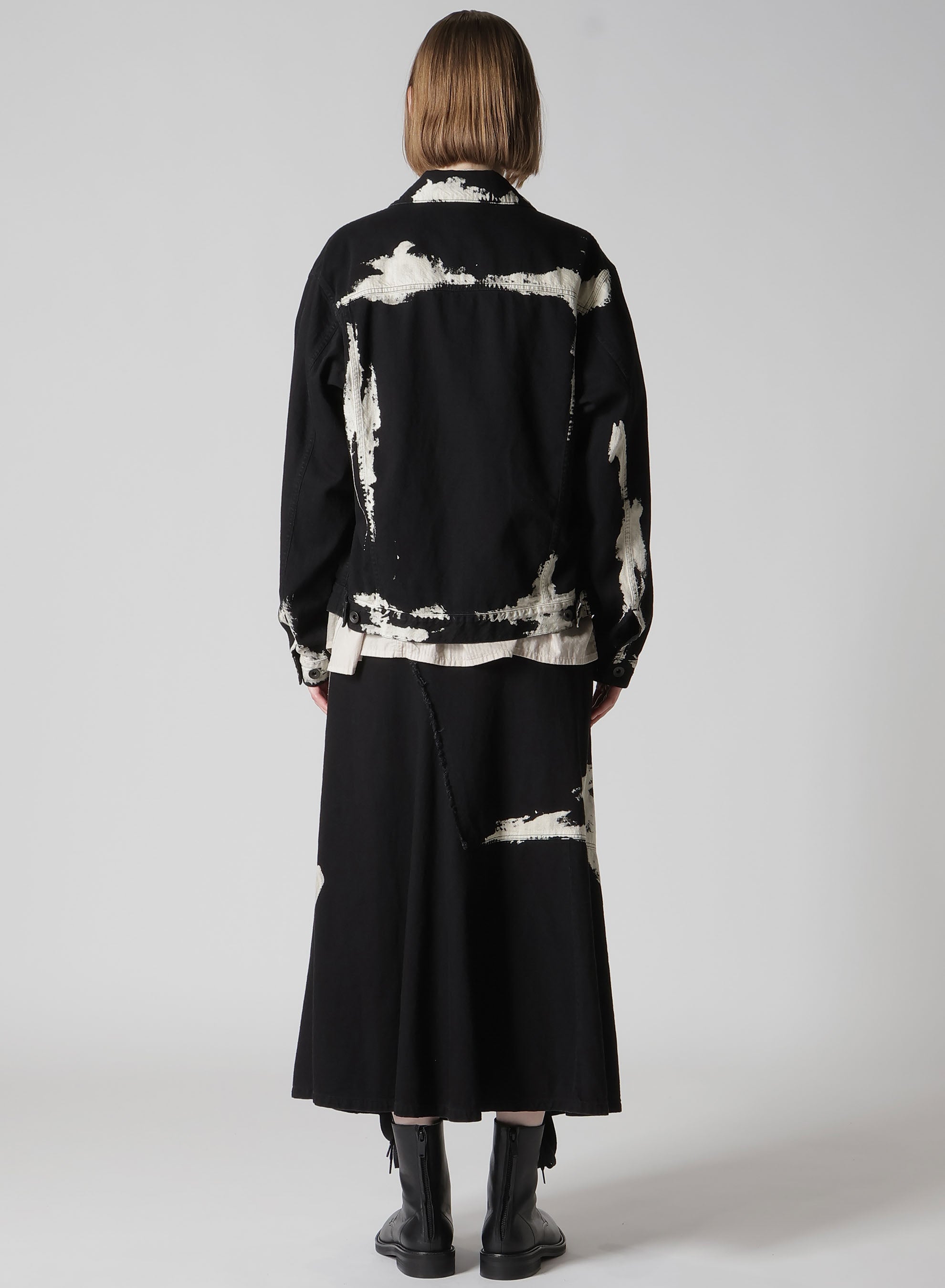 8OZ DENIM BRUSH BLEACH PANEL DENIM JACKET – THE SHOP YOHJI YAMAMOTO
