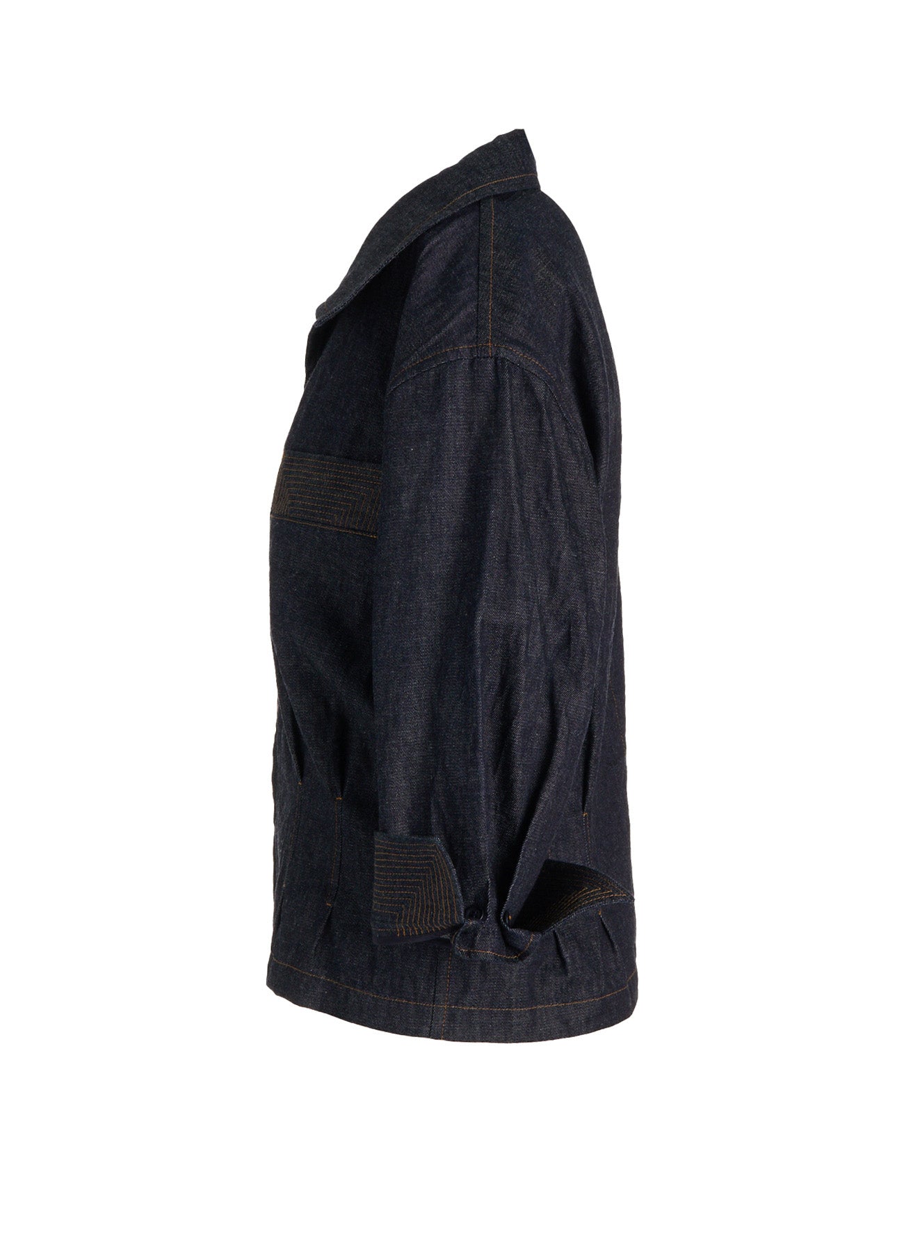 6OZ DENIM 3/4 SLEEVE BLOUSE