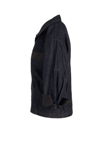 6OZ DENIM 3/4 SLEEVE BLOUSE