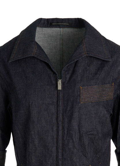 6OZ DENIM 3/4 SLEEVE BLOUSE