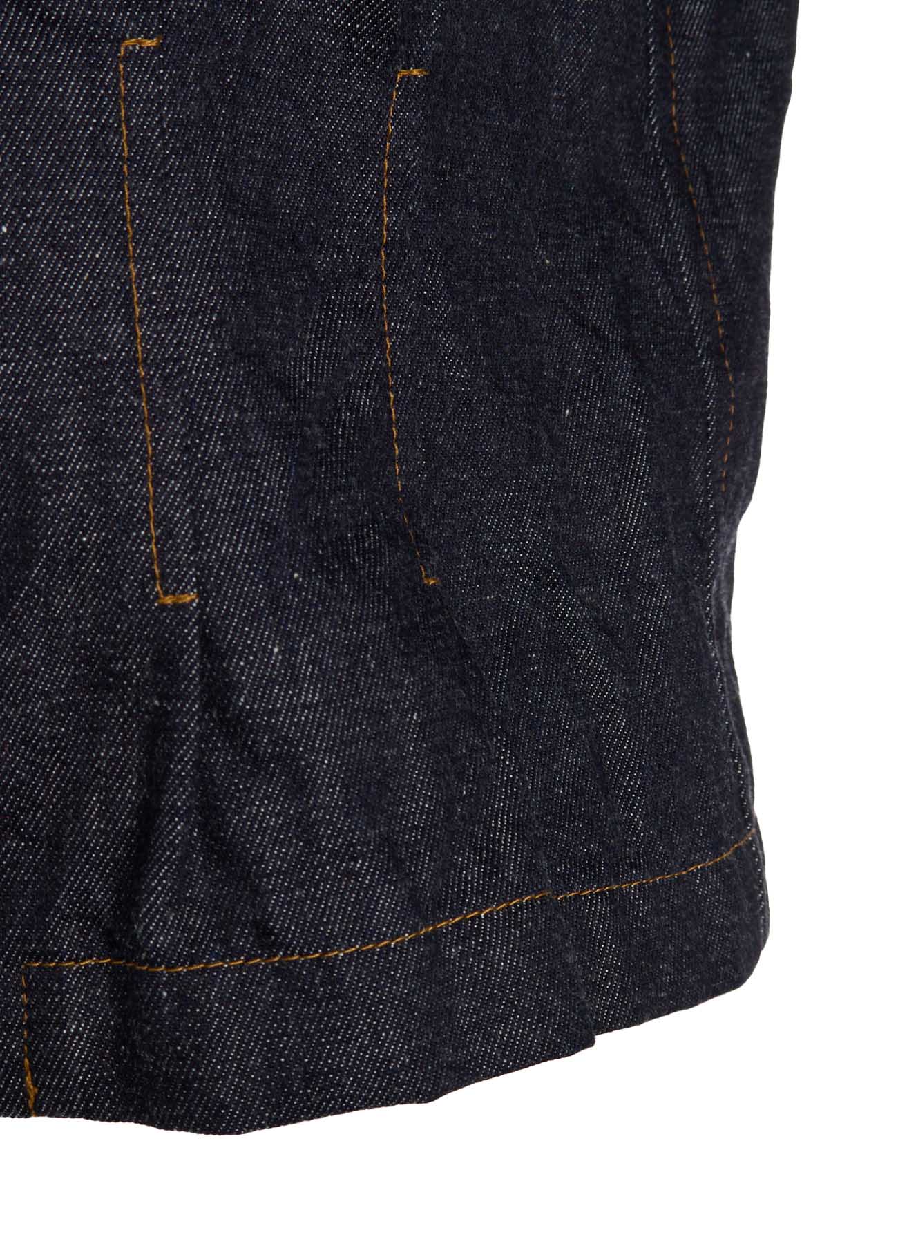 6OZ DENIM 3/4 SLEEVE BLOUSE