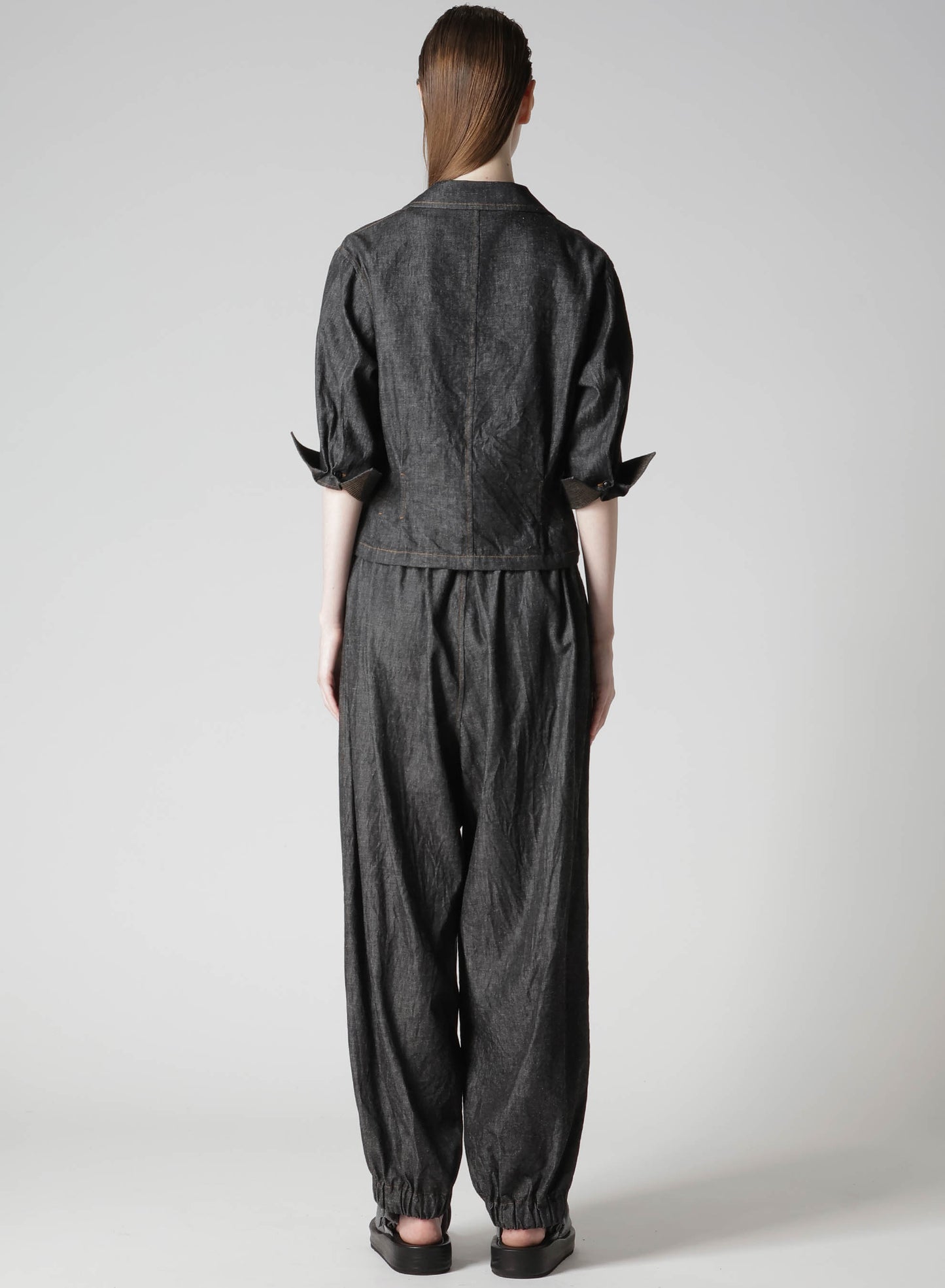 6OZ DENIM 3/4 SLEEVE BLOUSE