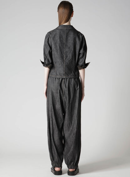 6OZ DENIM 3/4 SLEEVE BLOUSE