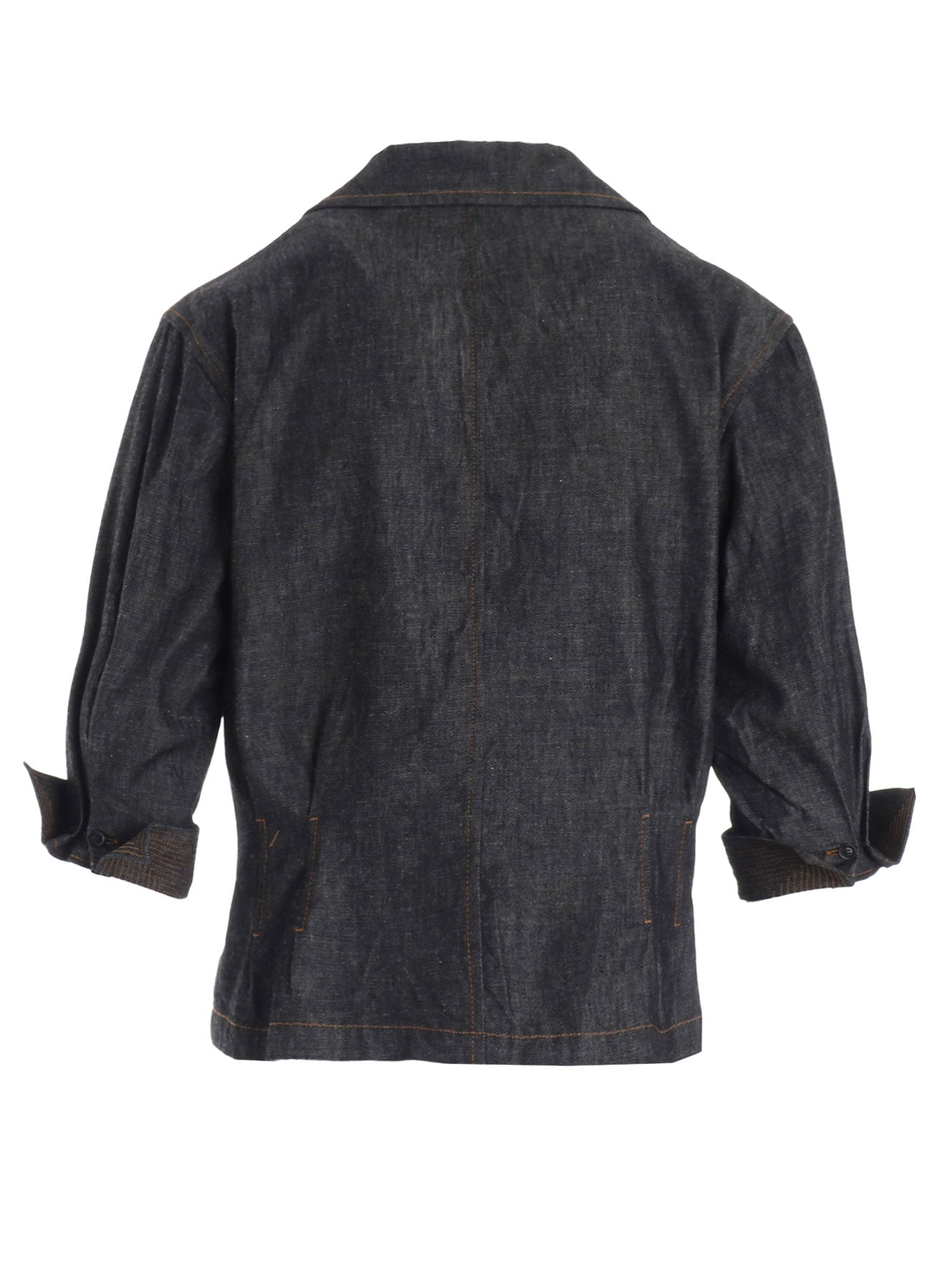 6OZ DENIM 3/4 SLEEVE BLOUSE