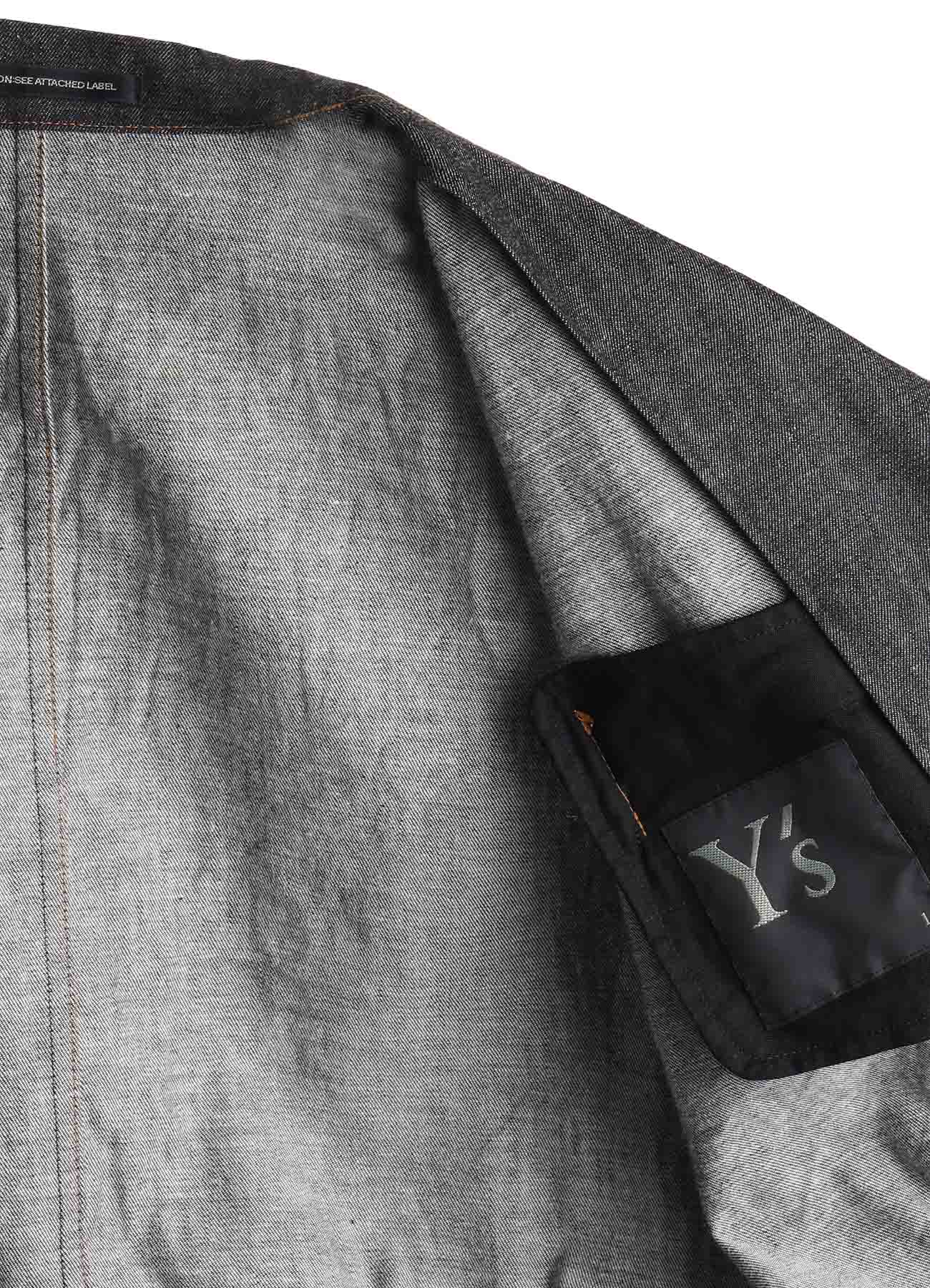 6OZ DENIM 3/4 SLEEVE BLOUSE