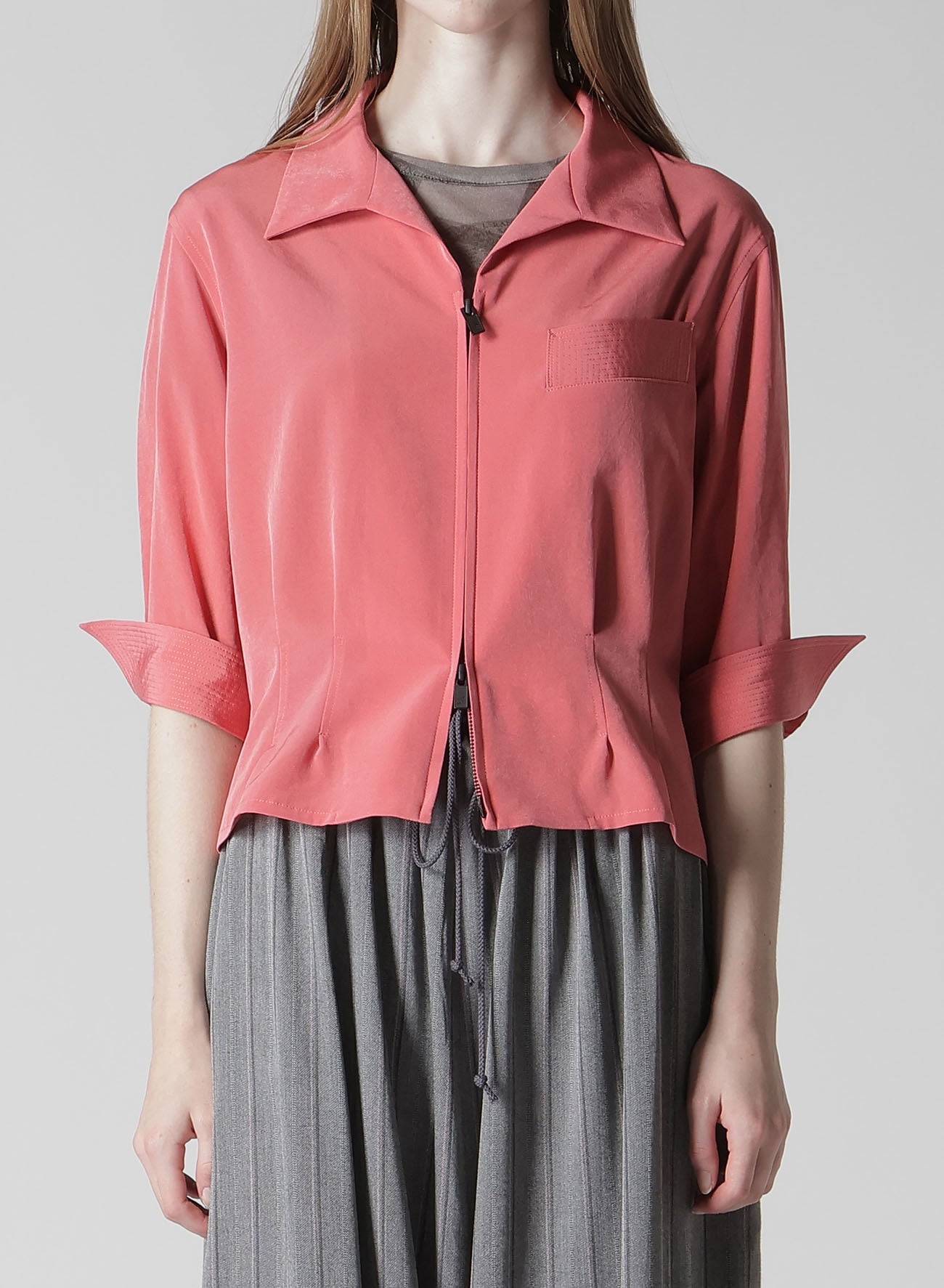 TA/PE CREPE DE CHINE 3/4 SLEEVE BLOUSE