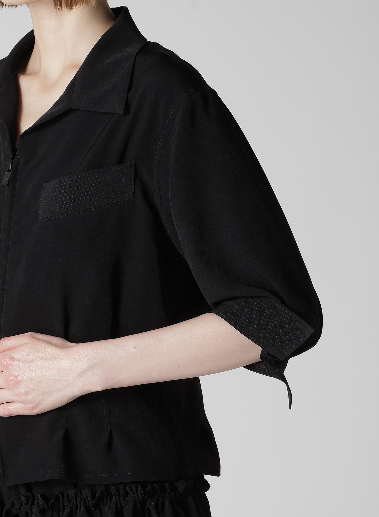 TA/PE CREPE DE CHINE 3/4 SLEEVE BLOUSE
