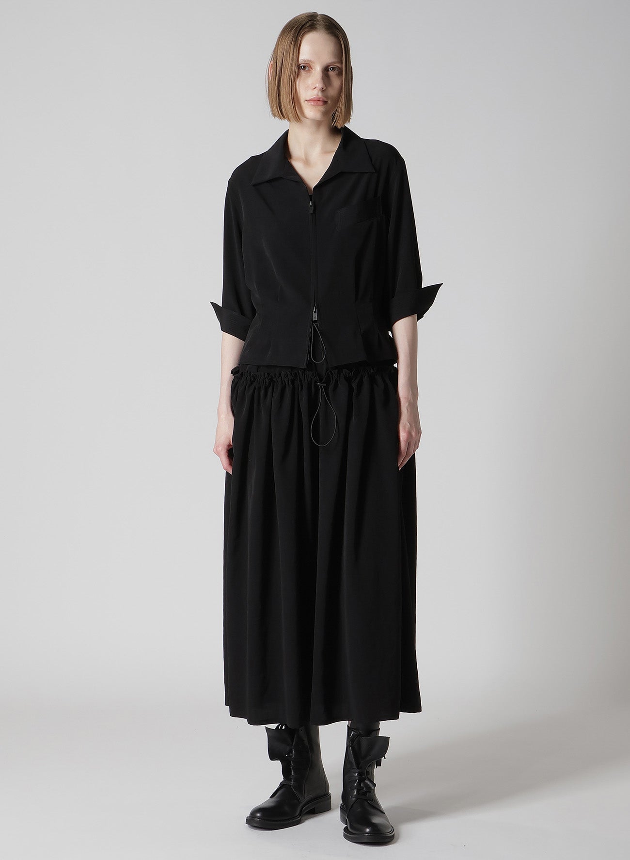 TA/PE CREPE DE CHINE 3/4 SLEEVE BLOUSE