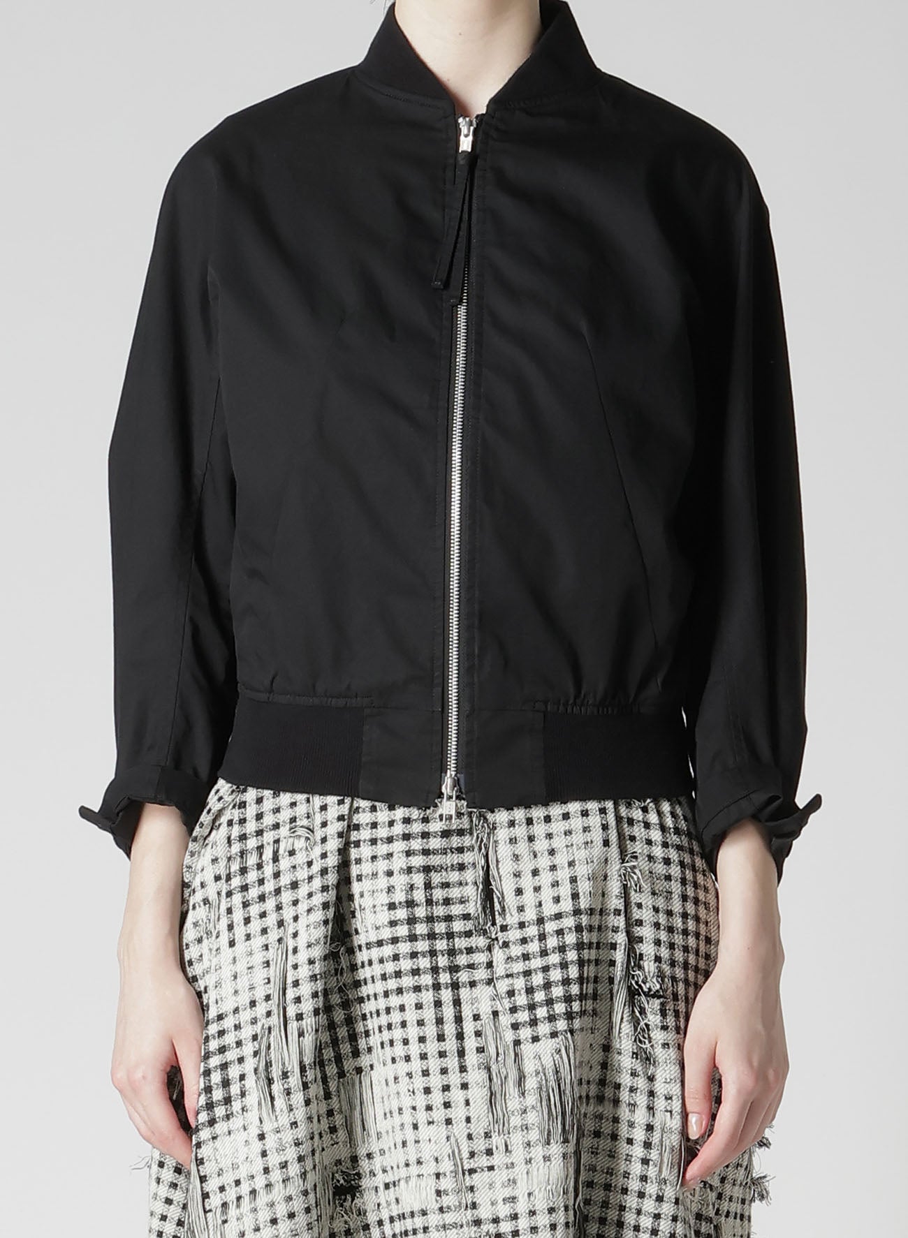 COTTON TWILL SHORT BLOUSON