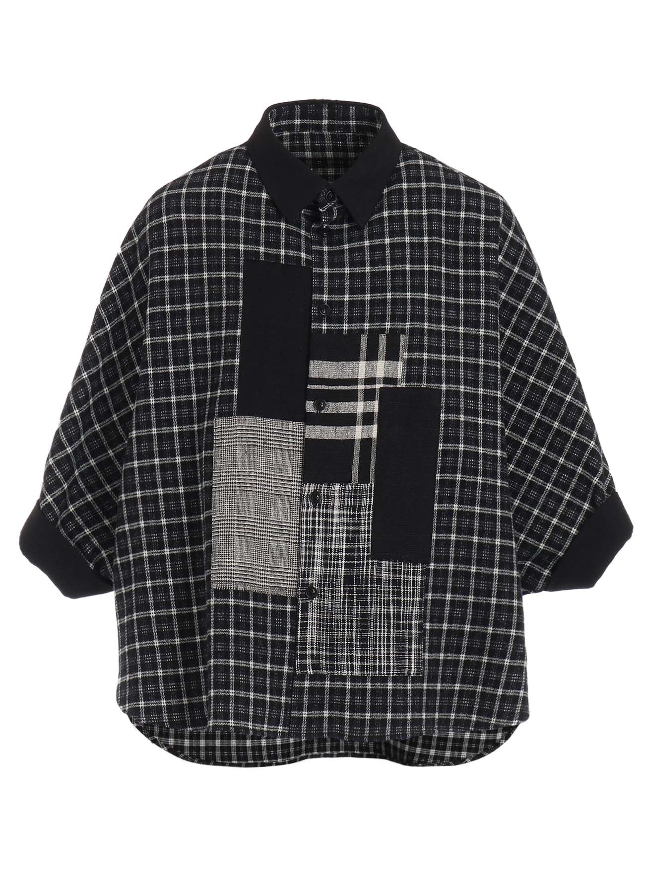 【11/8 12:00(JST) Release】MULTI PLAID DOLMAN SLEEVE BLOUSE