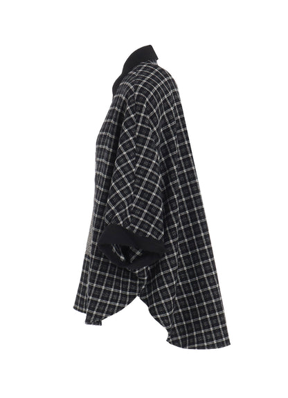 【11/8 12:00(JST) Release】MULTI PLAID DOLMAN SLEEVE BLOUSE