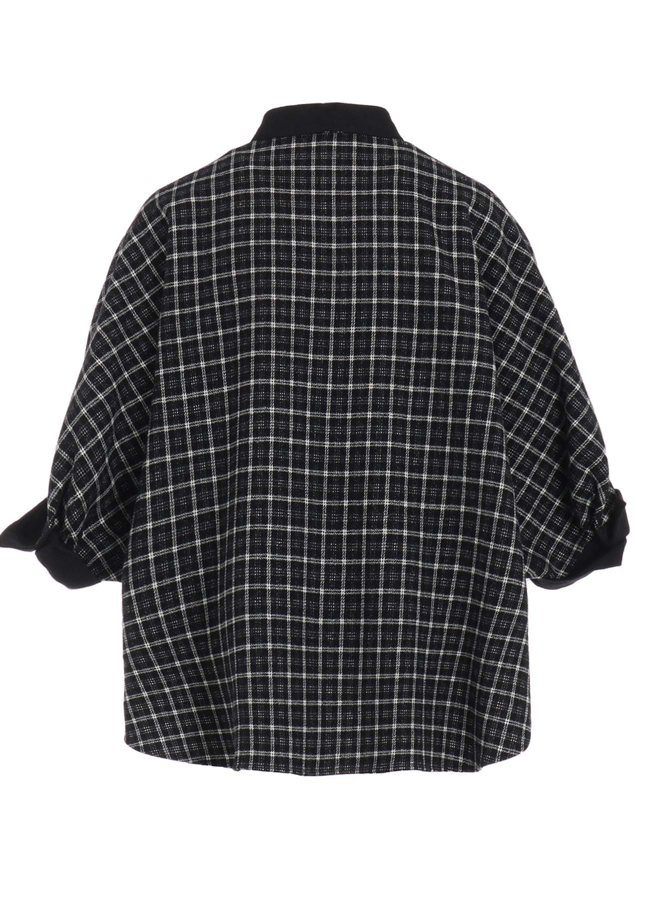 【11/8 12:00(JST) Release】MULTI PLAID DOLMAN SLEEVE BLOUSE