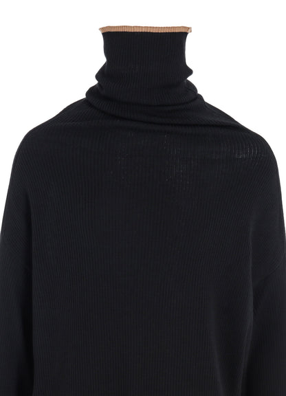 【11/15 12:00(JST) Release】Y's × JOHN SMEDLEY BOTTLE NECK RIBBED KNIT