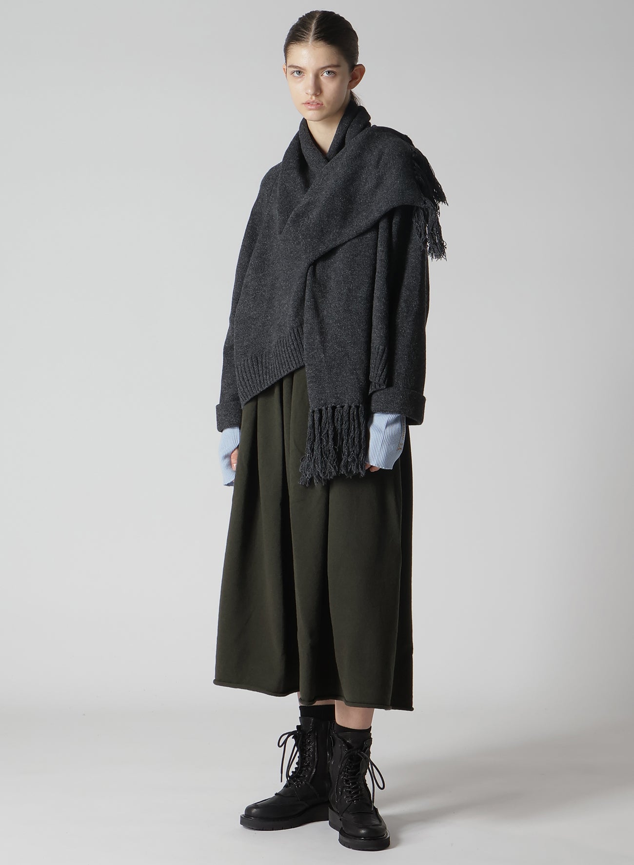 Y's × JOHN SMEDLEY RIBBED ARM WARMER