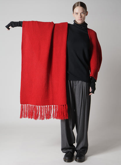 WOOL KNIT STOLE