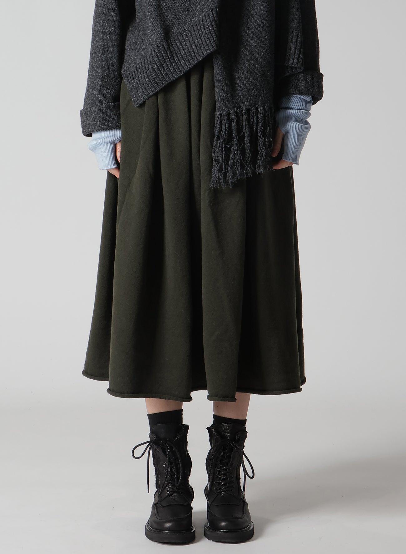 WOOL KNIT SKIRT