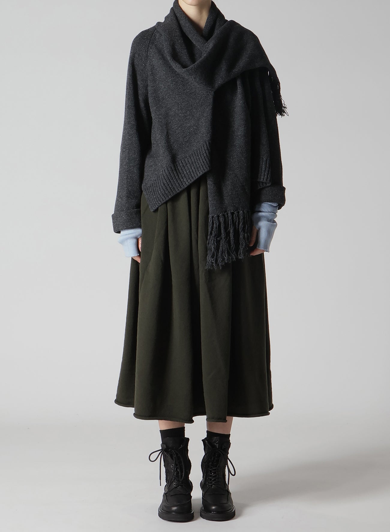 WOOL KNIT SKIRT