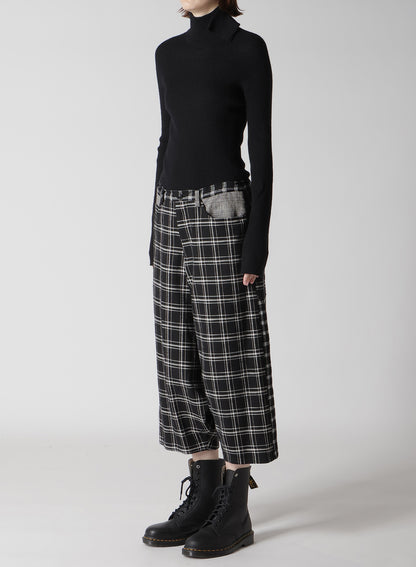 MULTI PLAID SAROUEL PANTS